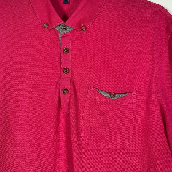 Ted Baker London Men’s Size 5 (XL) Cotton Blend Short Sleeve Polo Shirt - Picture 2 of 9